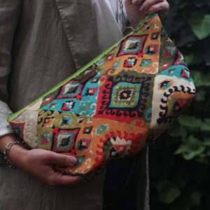 1017 - Kanvas Clutch Çanta